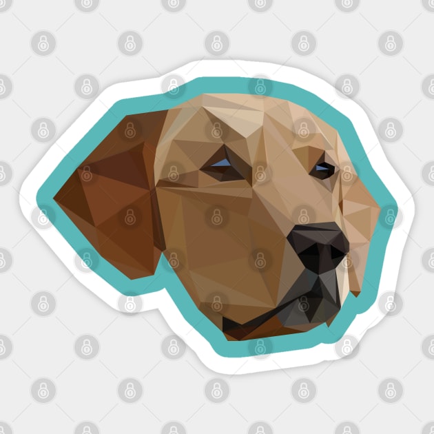 Low poly labrador Sticker by DigitalCleo